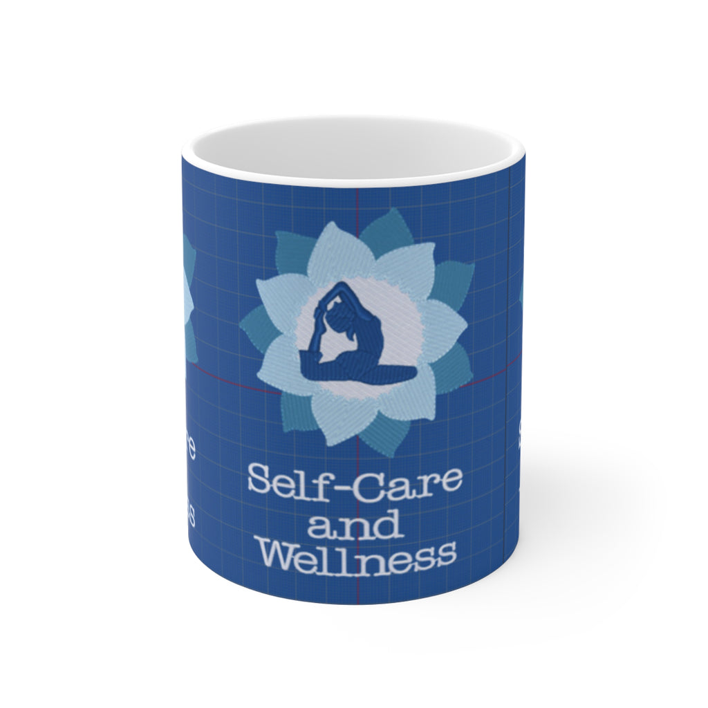 Self-Care and Wellness Mug | Yoga Lotus Tea Coffee Cup